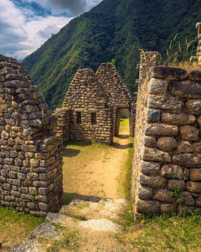 On the trail from Lares to Machu Picchu, girl with her llamas.