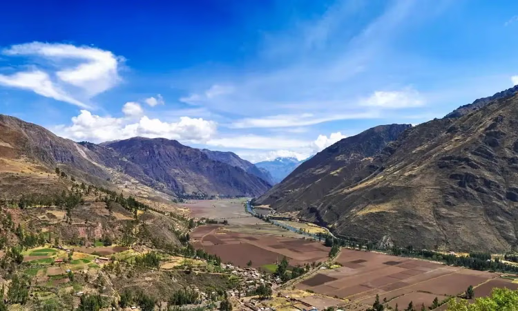 On the trail from Lares to Machu Picchu, girl with her llamas.